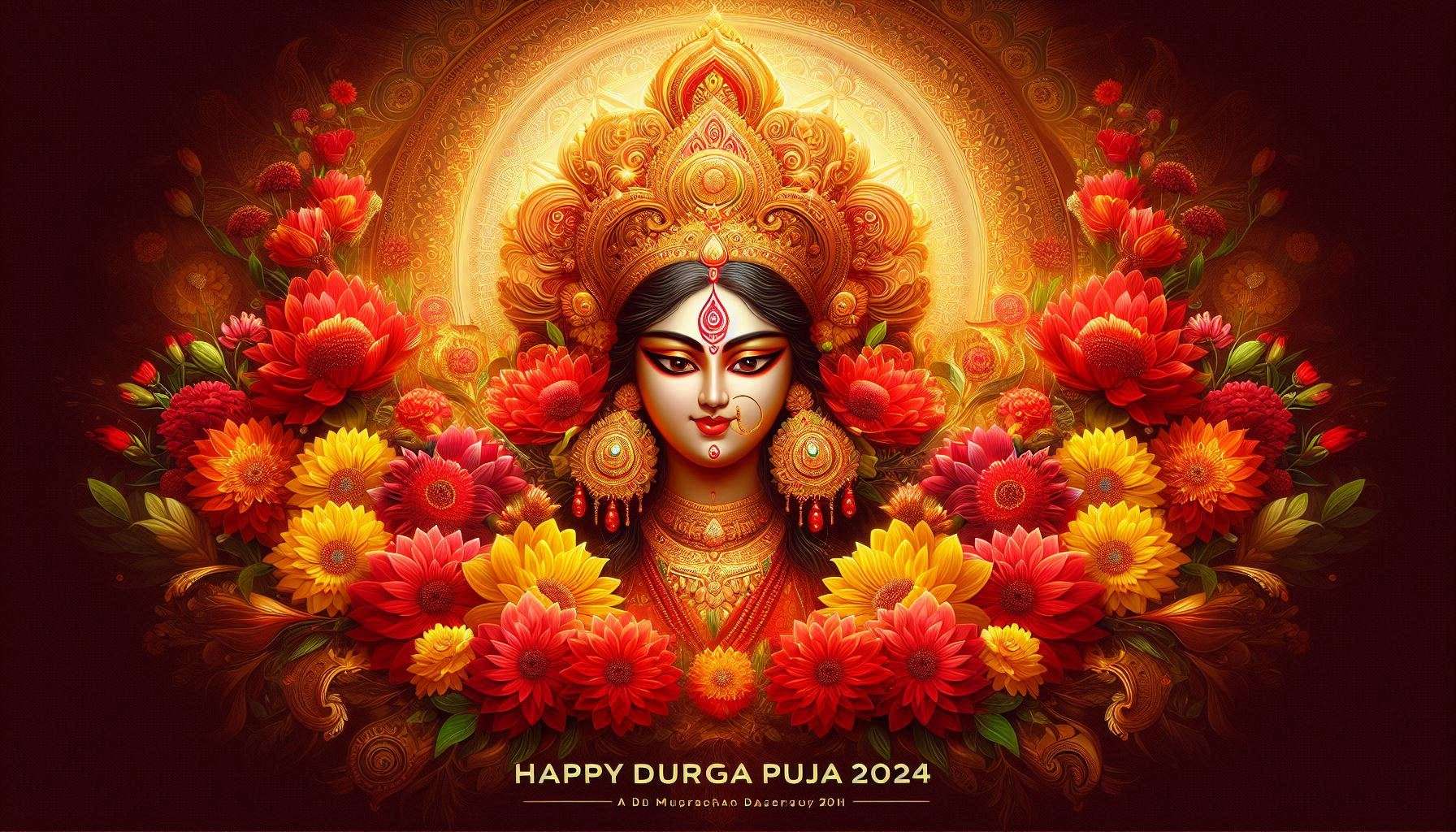 Beautiful Happy Durga Puja 2024 Hd Photos